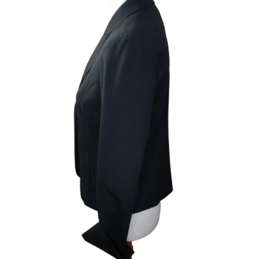 || LAFAYETTE 148 || Black Wool Fitted Blazer - Picture 3 of 7
